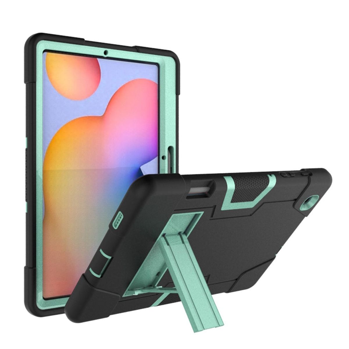 GENERICO - Funda para Lenovo Tab M8 HD 8 Armor Híbrida Verde Menta Resistente
