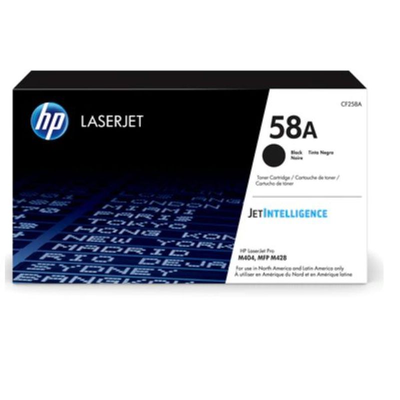 HP - TONER HP CF258A 58A L.J M404 NEGRO 3.000 PAGINAS