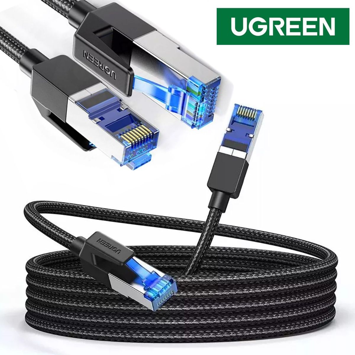 UGREEN - Cable De Red Cat8 Conector Rj45 40 Gbps Lan Ethernet 2 Metros UGREEN