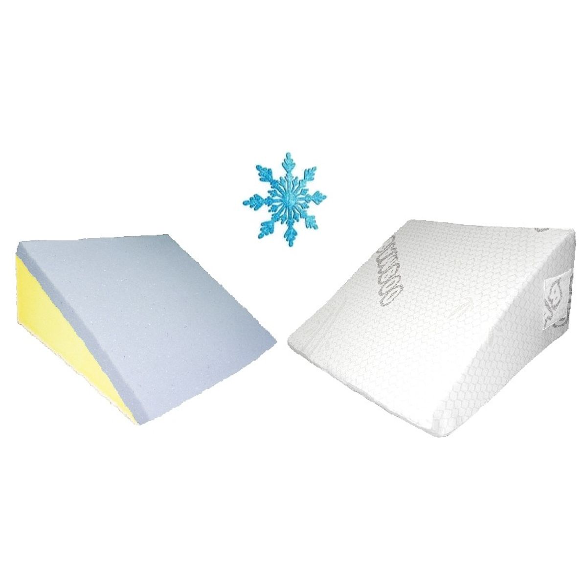 TERAFLEX - ALMOHADA COJIN ANTIREFLUJO CON GEL MEMORY FOAM BAMBOO 64x60x30 CM