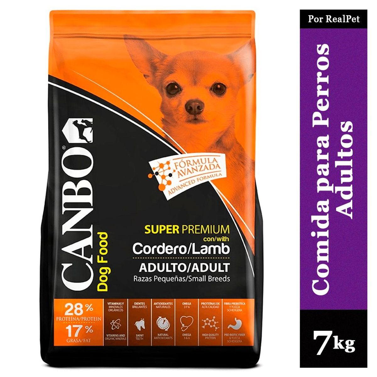 CANBO - Comida para Perro Adulto Pequeño Canbo Cordero 7 kg