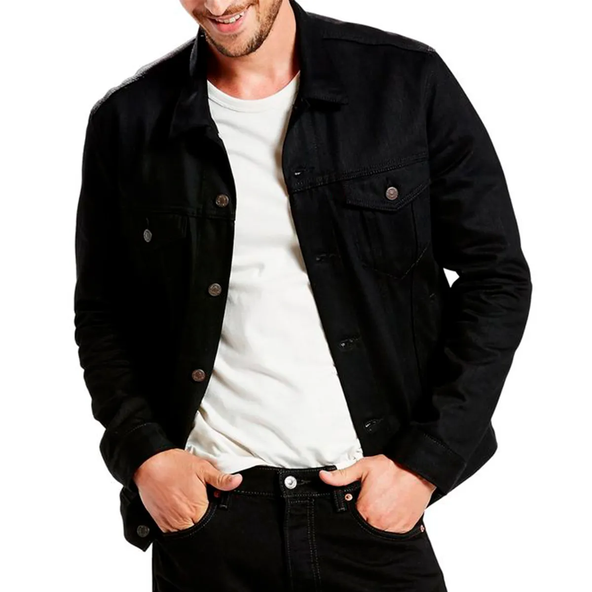 GENERICO - CASACA JEANS RIGIDA - CORTE PERFECTO Y DISEÑO EXCLUSIVO