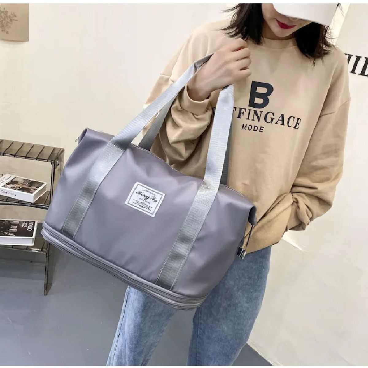 GENERICO - BOLSO MALETA DE VIAJE ENTRENAMIENTO EXPANDIBLE IMPERMEABLE