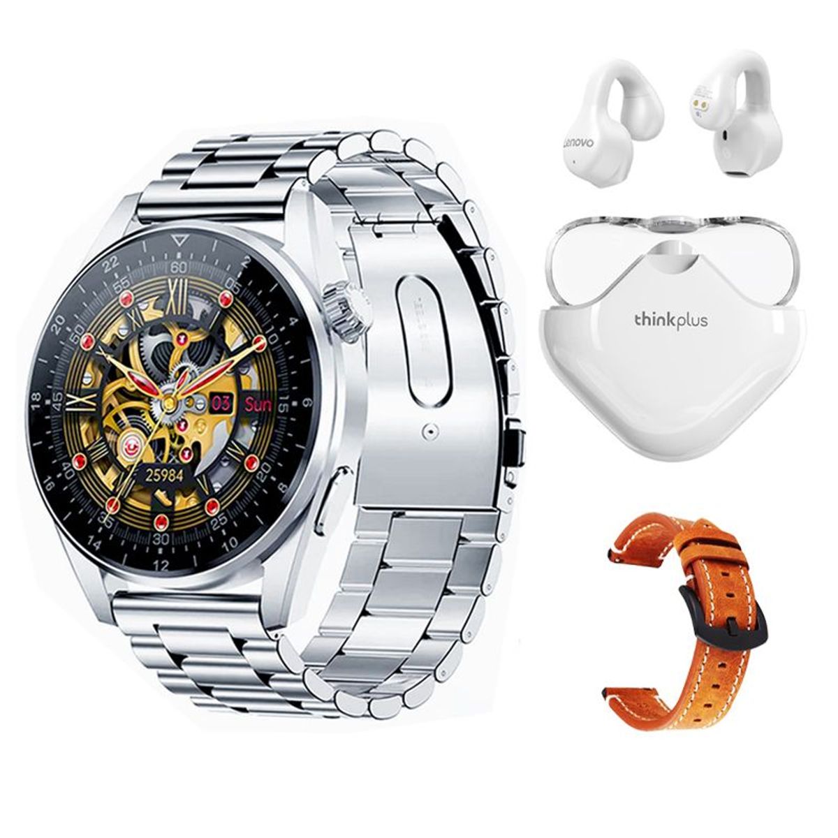 LENOVO - Lenovo XT61 De Audífonos-Blanco y Toumi GT-A-W Reloj inteligente