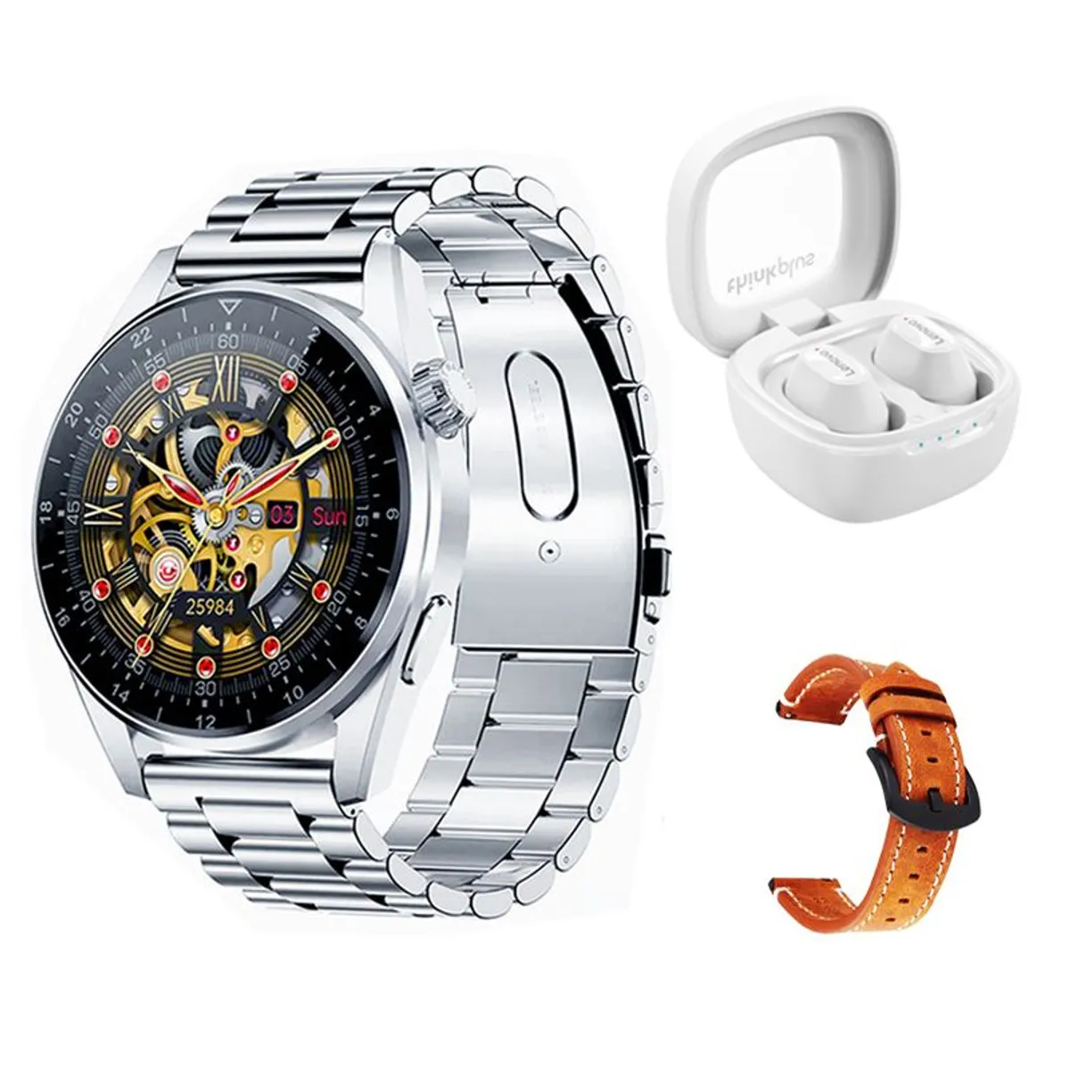 LENOVO - Lenovo XT62 De Audífonos-Blanco Toumi GT-A-W Reloj inteligente