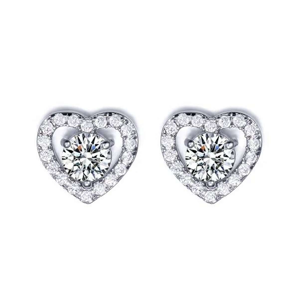 LA TIENDA 88 JOYAS Y ACCESORIOS - La Tienda 88 - Set Collar y Aretes Mujer Bañado Oro de 18k - Blanco