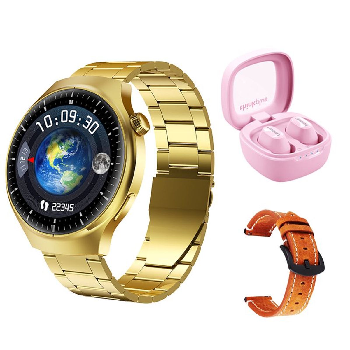 LENOVO - Lenovo XT62 De Audífonos-Rosa y Toumi GT-A-G Reloj inteligente