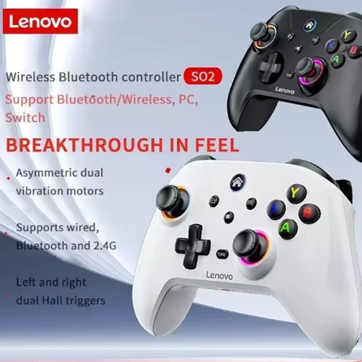 LENOVO - Control Lenovo S02 Gamepad mango del juego efectos Android Switch pc