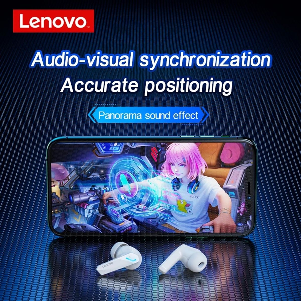 LENOVO - Audífonos Lenovo GM2 PRO Tws Auriculares Bluetooth 5.3 Earphone