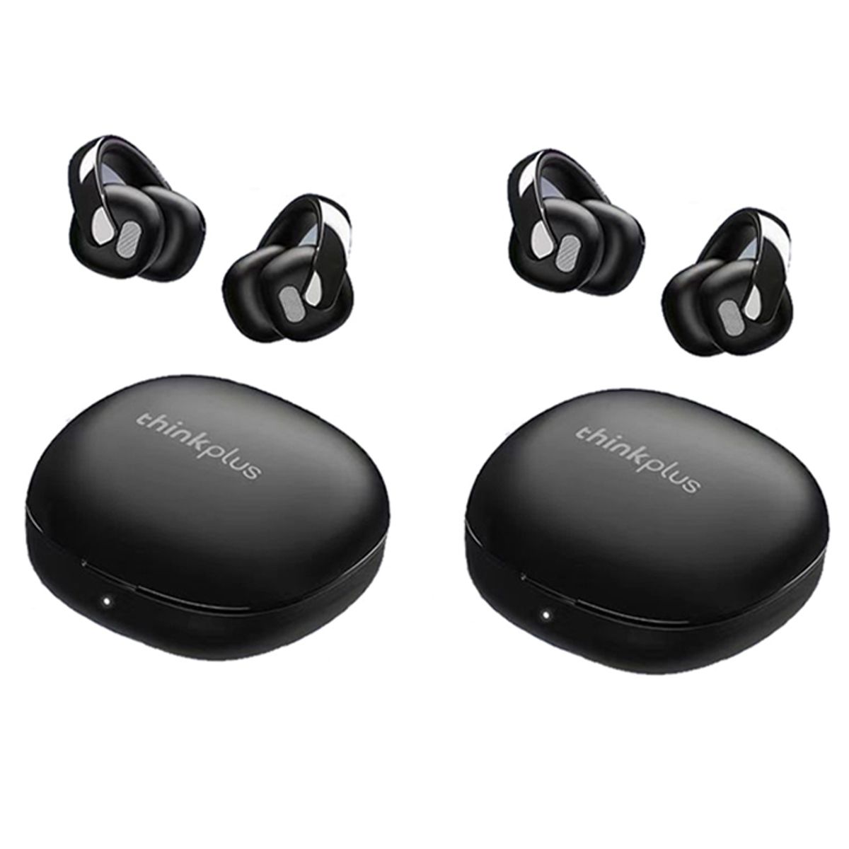 LENOVO - Set 2 Audífonos Lenovo LP25 Tws Auriculares Bluetooth 5.4 - Negro