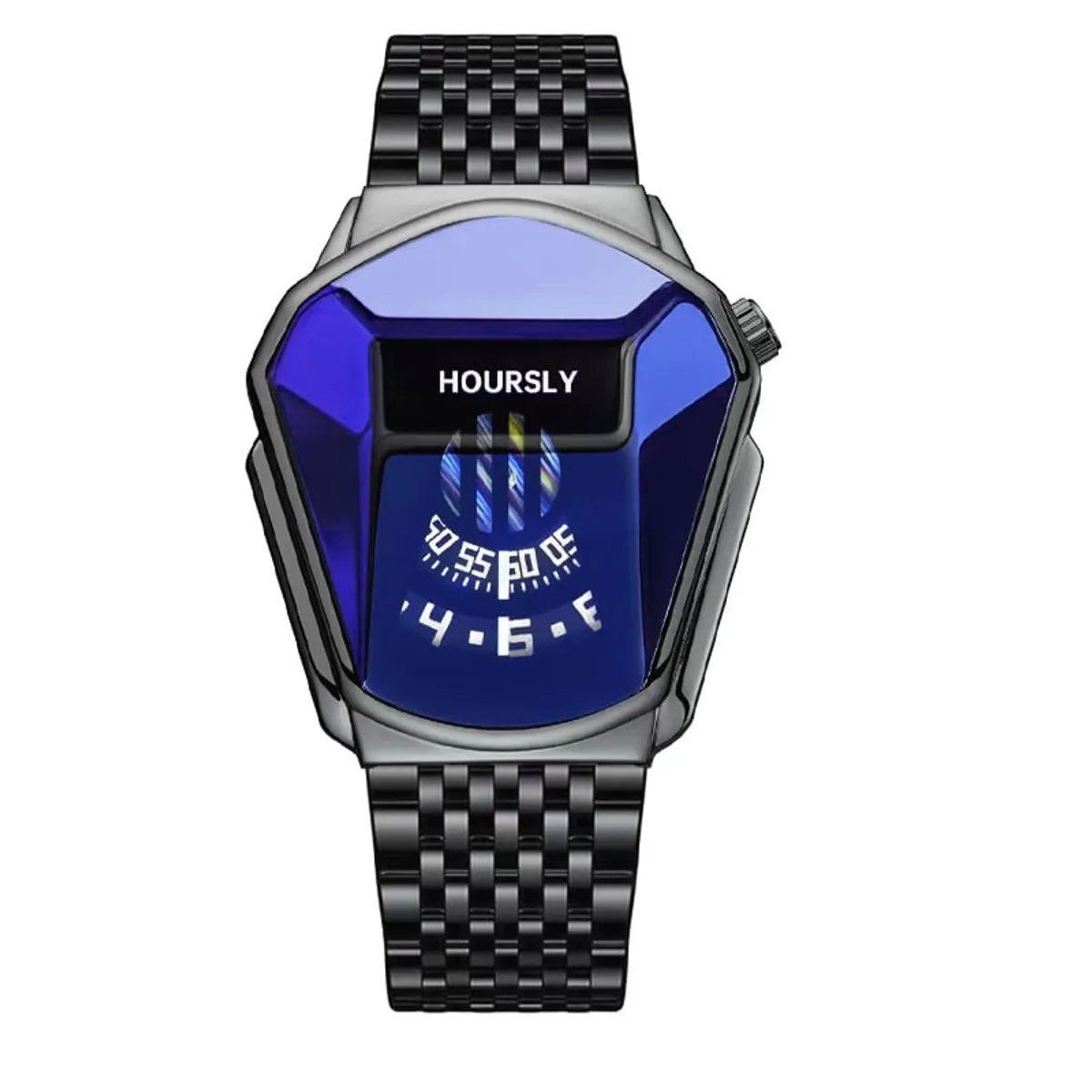 OVOTOUMI - Toumi BT-X reloj mecánico de gran dial impermeable-Negro