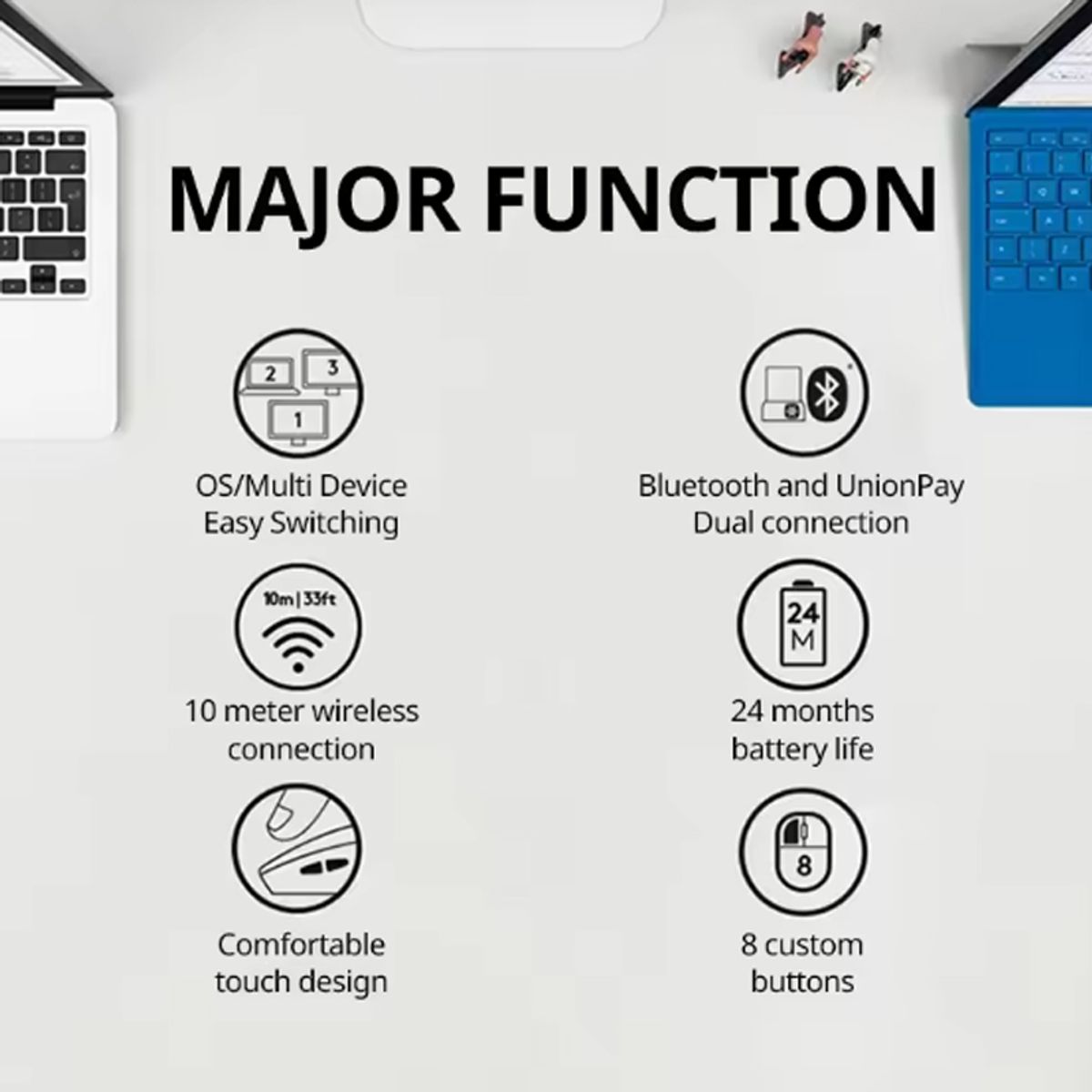 LOGITECH - Mouse Gamer Inalambrico Logitech M720 - Negro