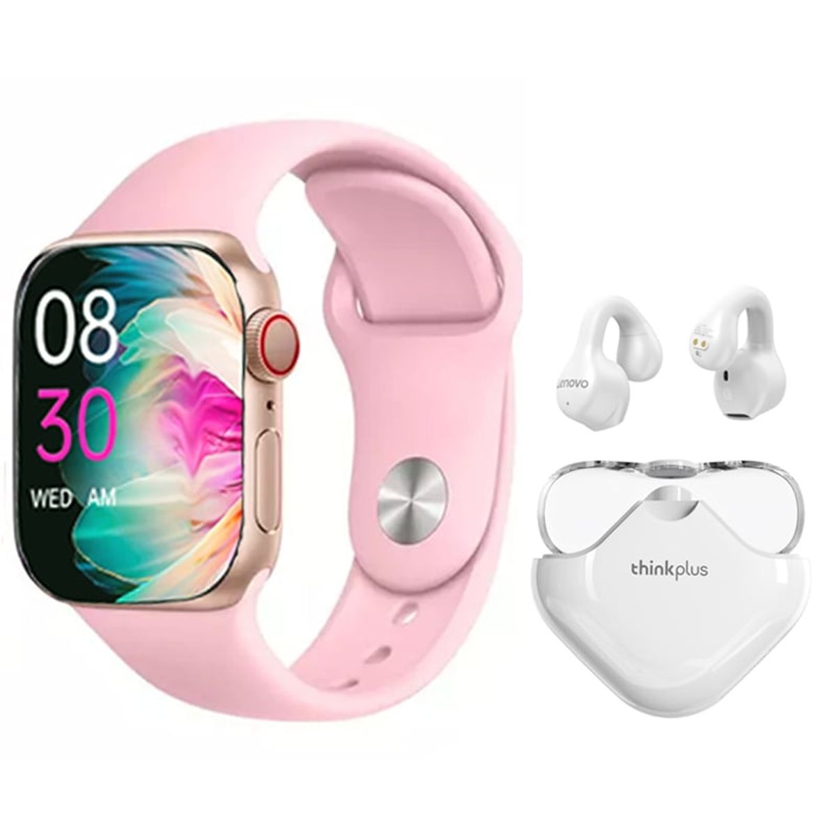 LENOVO - Audífonos Lenovo XT61-Blanco y Toumi S9 PRO-P Watch Reloj inteligente