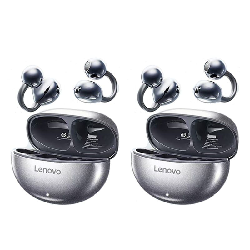 LENOVO - Set 2 De Audífonos Lenovo TA140  Tws Auriculares Bluetooth 5.4-Negro