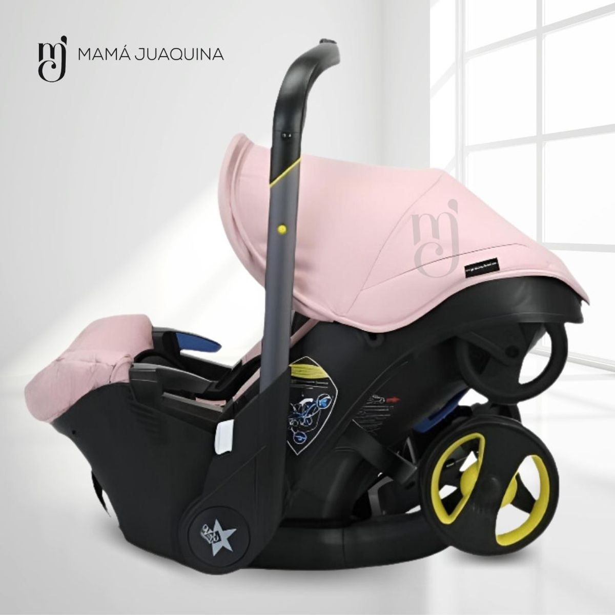 DOUX BEBE - Coche Carriola 3 en 1 «DUNKIN» Edición Limitada Pink