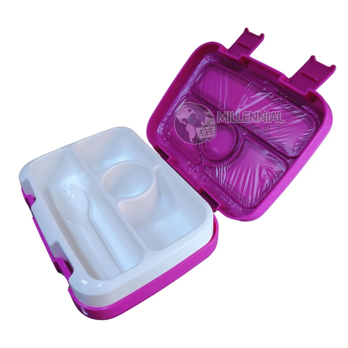 GENERICO - Lonchera para Niñas Tipo Bento Box de  4 divisiones
