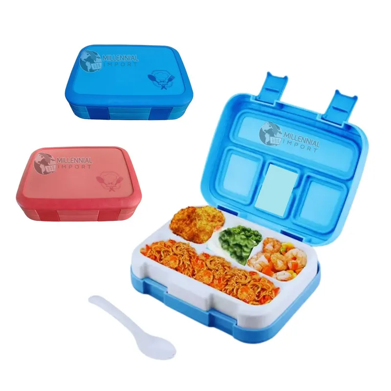 GENERICO - Lonchera para Niños Tipo Bento Box de  4 divisiones