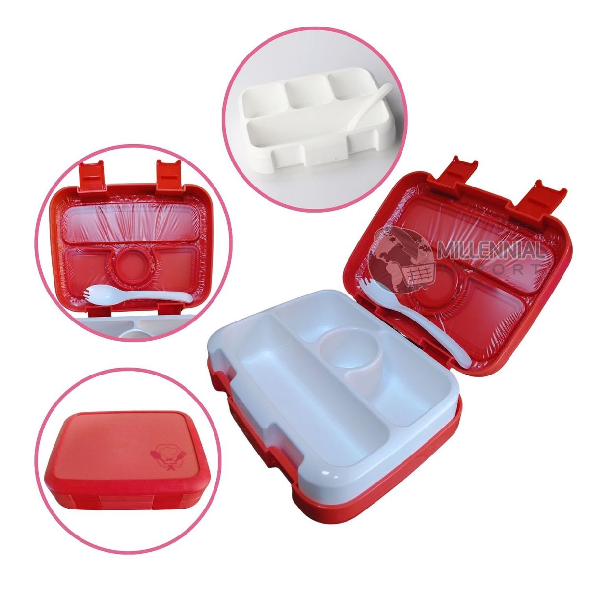 GENERICO - LONCHERA BENTGO MODERN LUNCH BOX PARA NIÑOS O ADULTOS