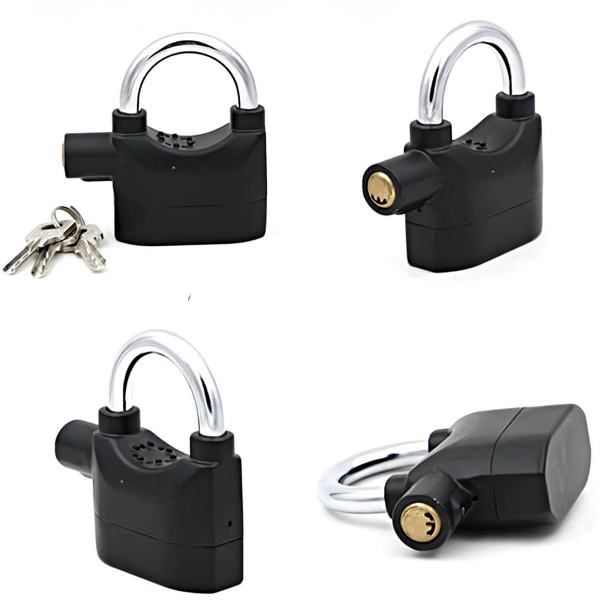 GENERICO - Candado con Alarma Antirrobo Para Moto Scooter o Bicicleta