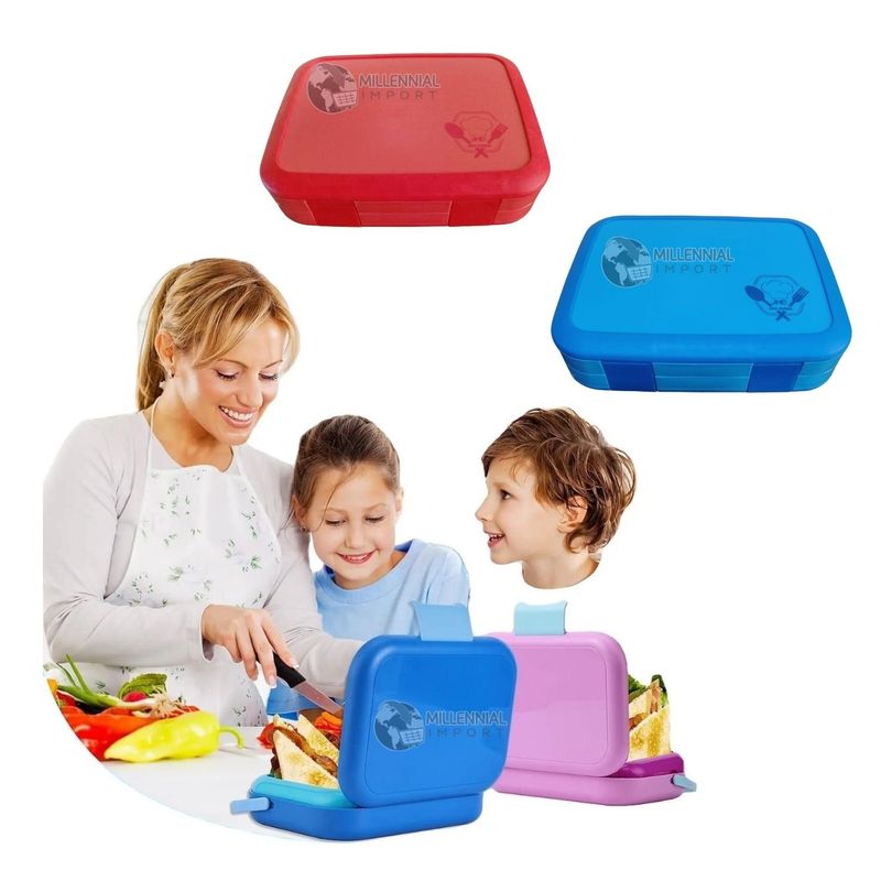 GENERICO - TAPER LONCHERA TIPO BENTO 10 L -  Niño