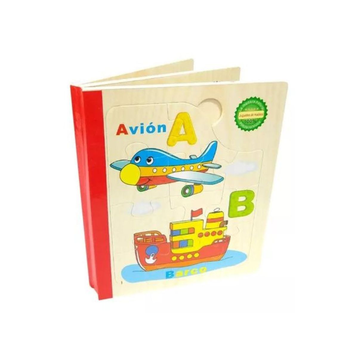 GENERICO - Libro Abecedario Rompecabezas De Madera