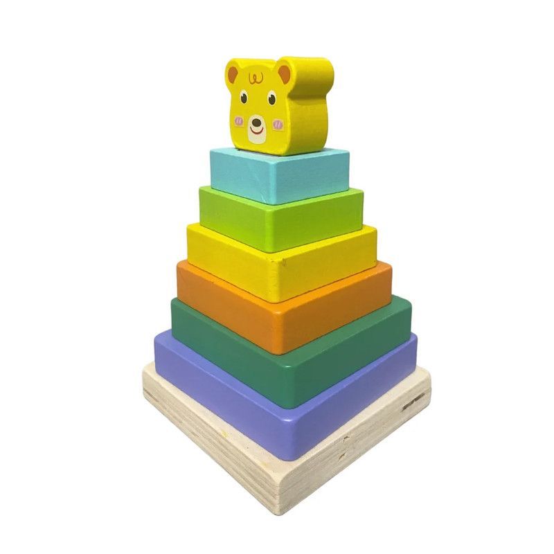 GENERICO - Juego Didáctico Torre de Encaje-Oso