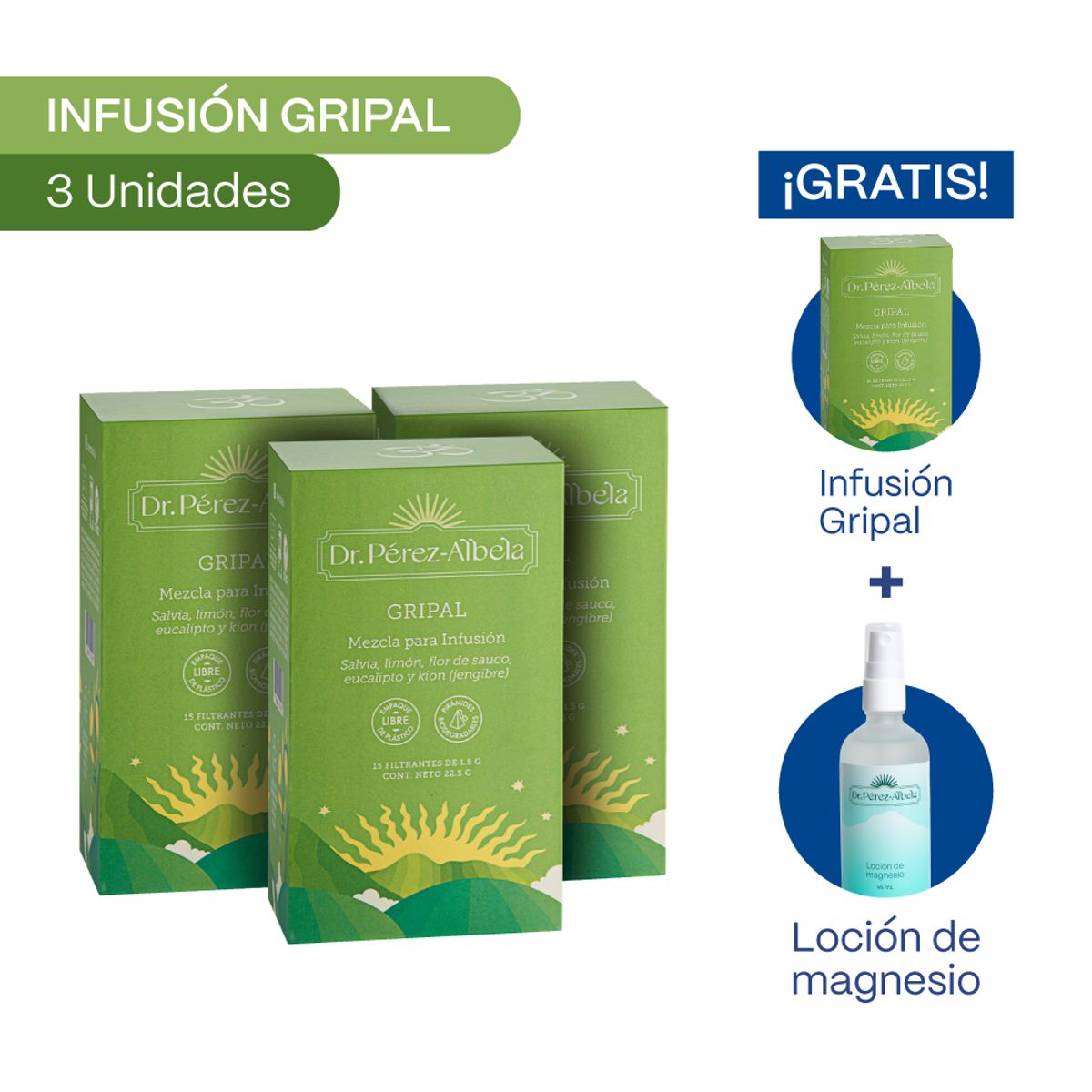 DR PEREZ ALBELA - TRIPACK: INFUSIÓN GRIPAL - CAJA X 15 UND