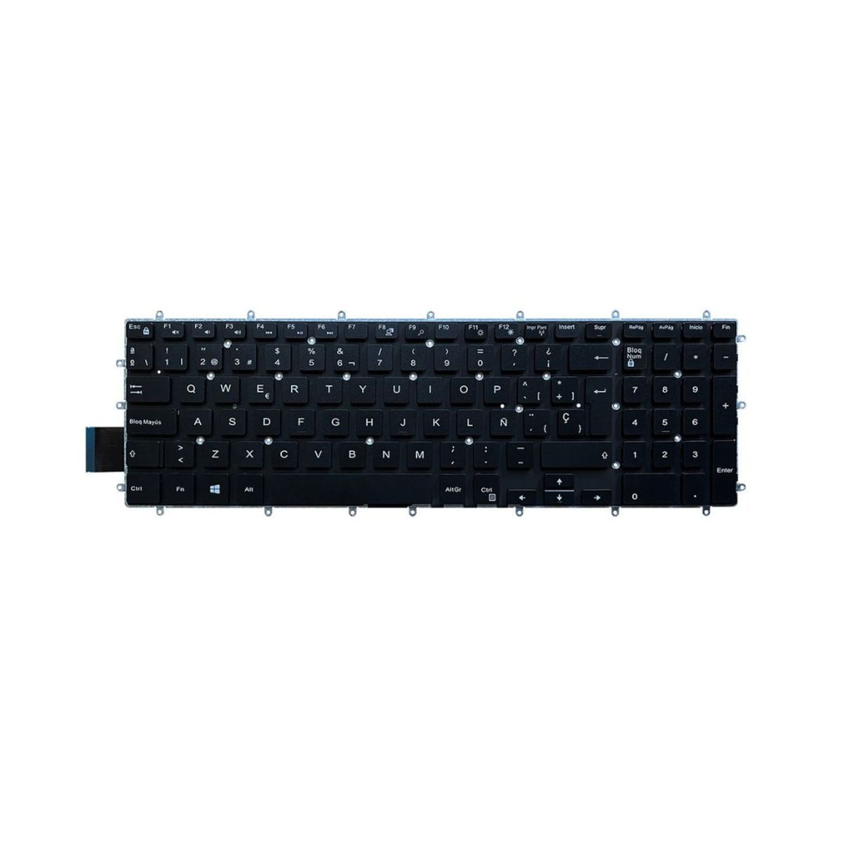 GENERICO - Teclado para Laptop Dell Inspiron 15-5565.  15- 5567. Iluminado