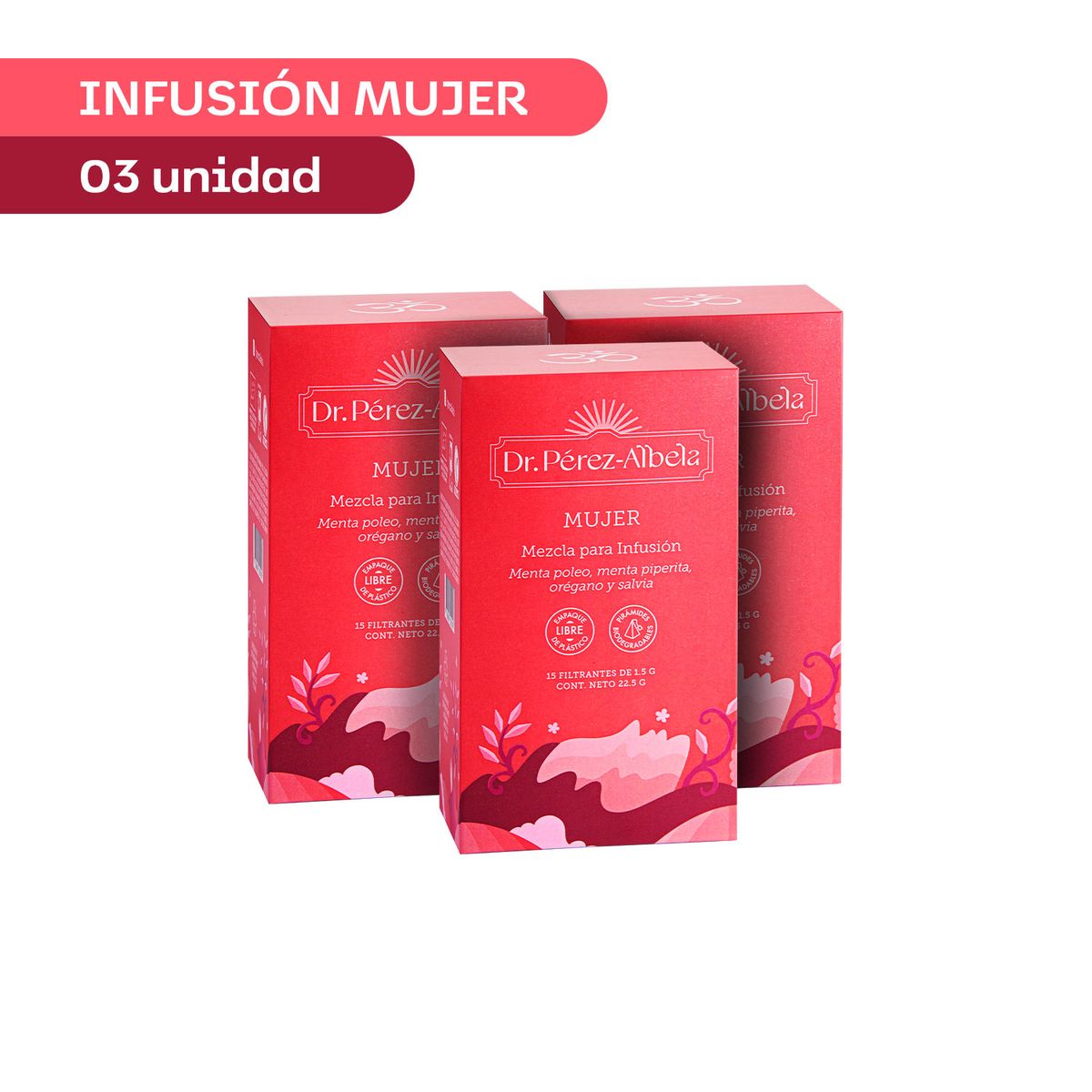 DR PEREZ ALBELA - TRIPACK: INFUSIÓN MUJER - CAJA X 15 UND
