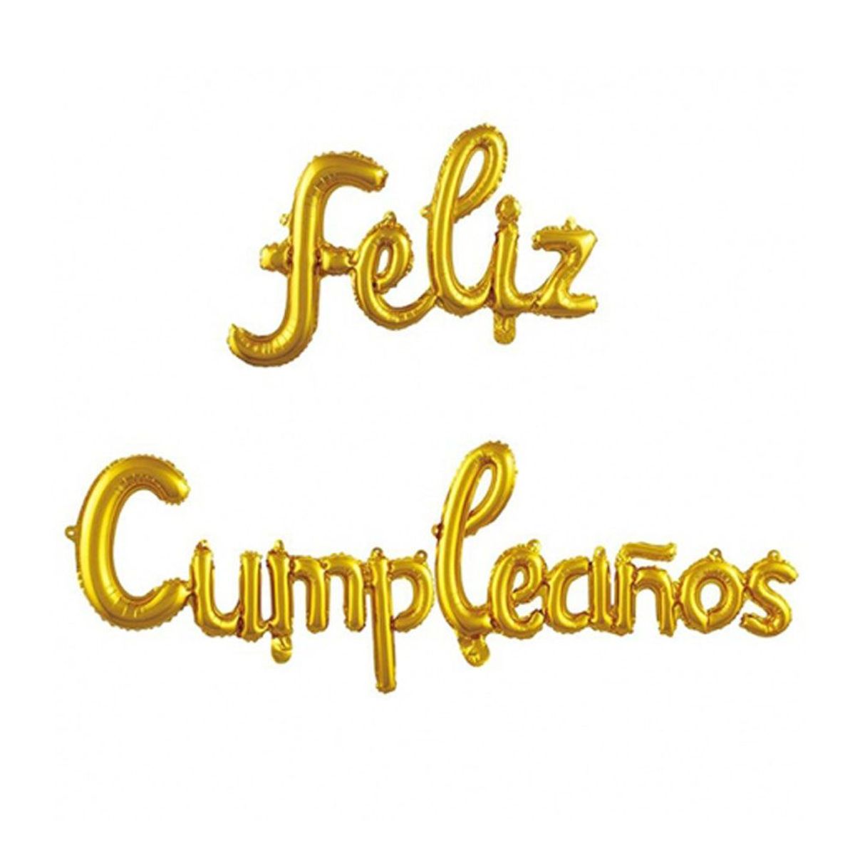 GENERICO - Globo de Letras Feliz Cumpleaños Dorado