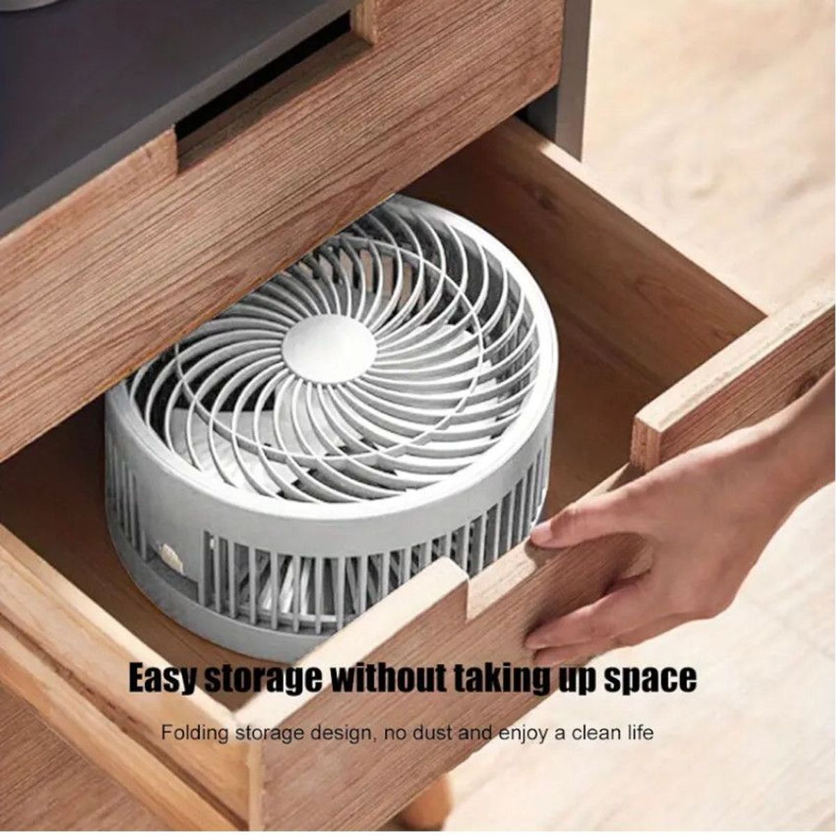 GENERICO - Ventilador Escritorio Ofina Portatil Plegable Telescopico BATERIAS