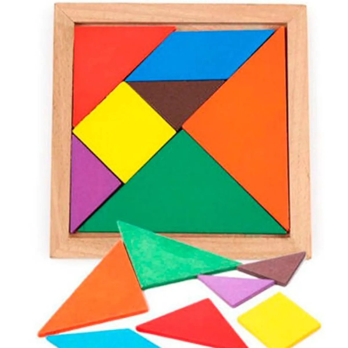 GENERICO - Juguete Didáctico Tangram de Madera