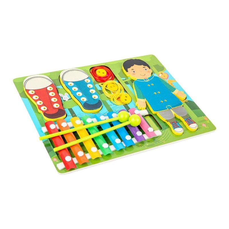 GENERICO - Juego Didáctico Multifuncional 4 en 1 Con Xilófono