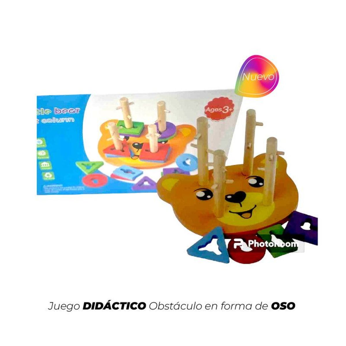 GENERICO - Juego Didáctico Obstáculo en forma de Oso