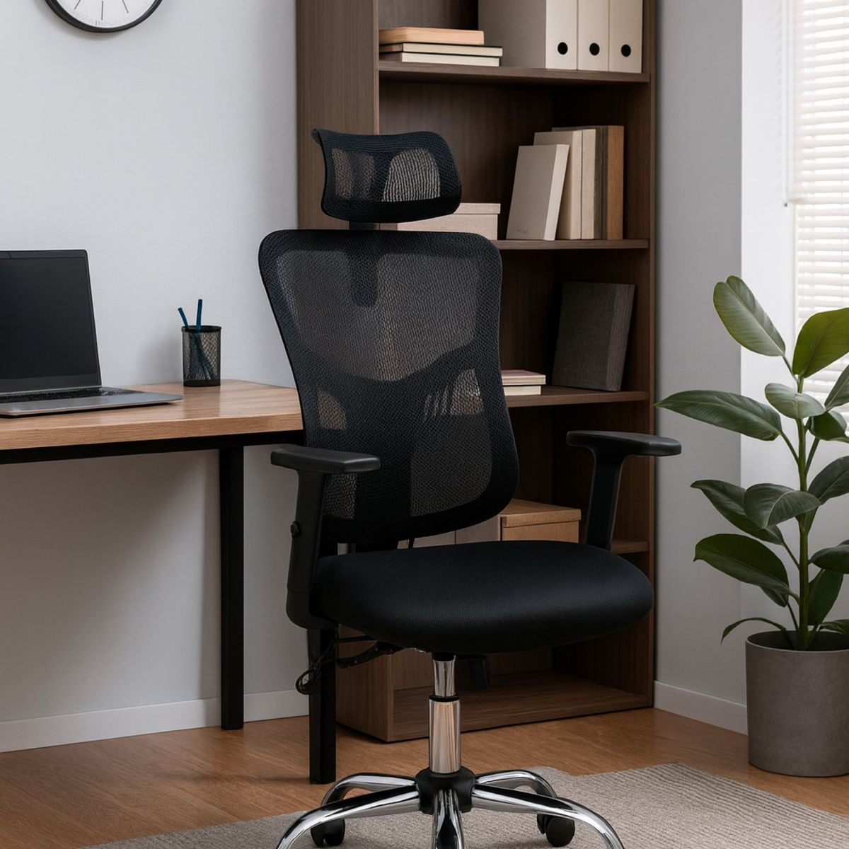 MOBELART - Silla de Oficina Presidente Fone Ultra BC Negro Ergonómica möbelArt