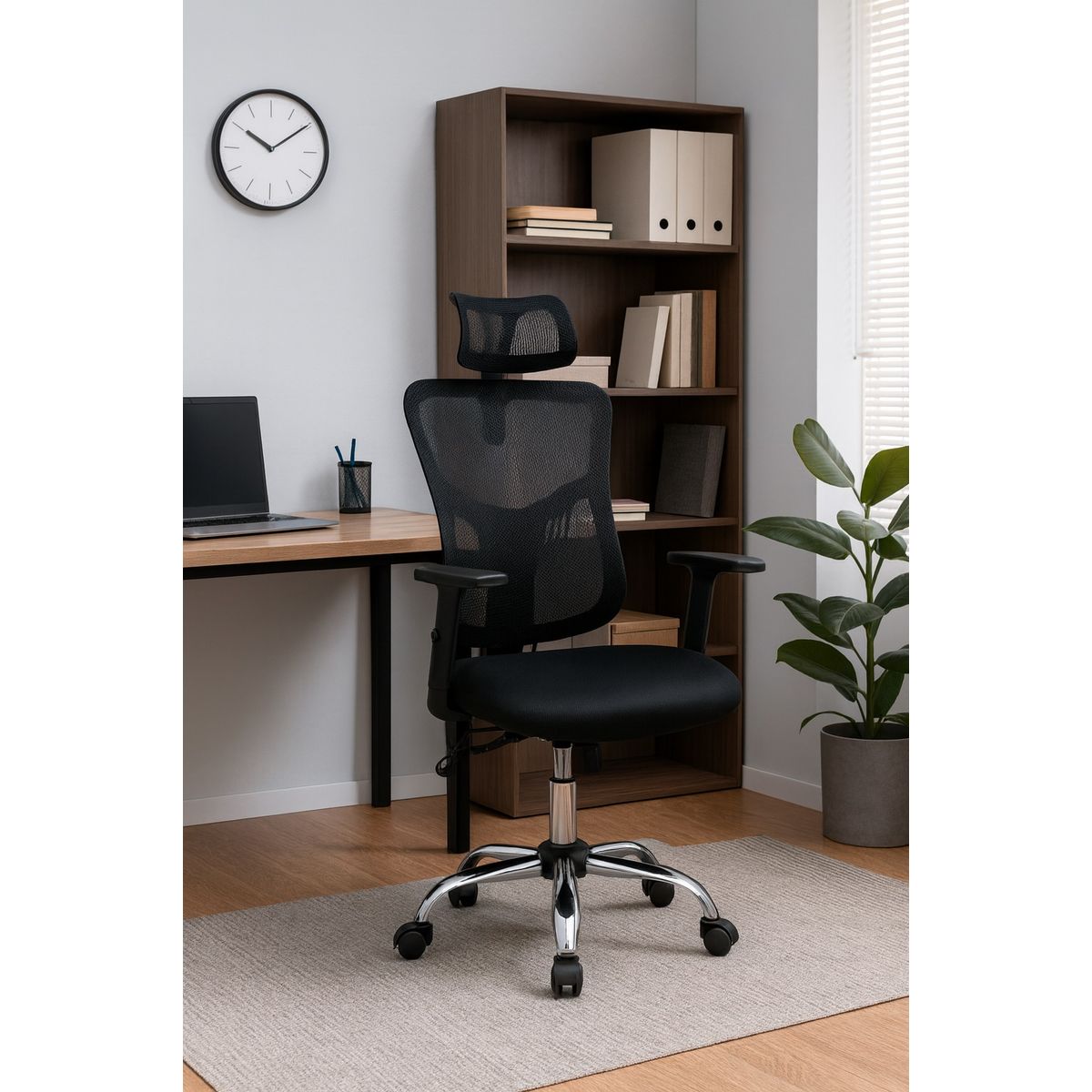 MOBELART - Silla de Oficina Presidente Fone Ultra BC Negro Ergonómica möbelArt