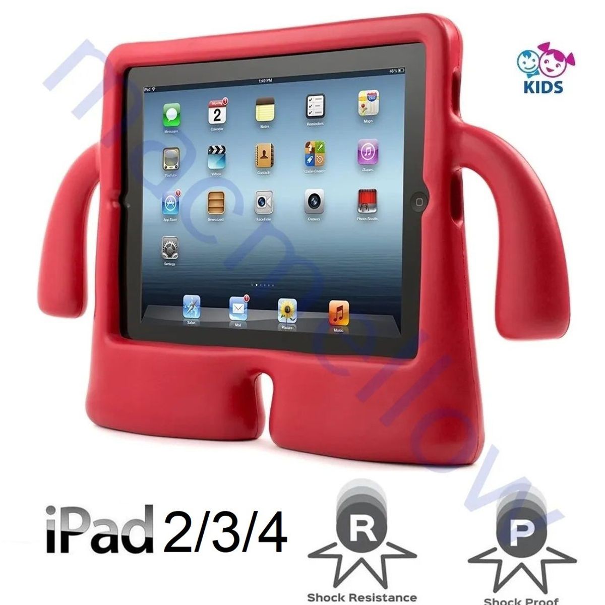 GENERICO - Funda Niños para iPad 4 A1458 A1459 A1460 Espuma Case Anti Golpes
