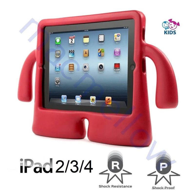 GENERICO - Funda Niños para iPad 4 A1458 A1459 A1460 Espuma Case Anti Golpes