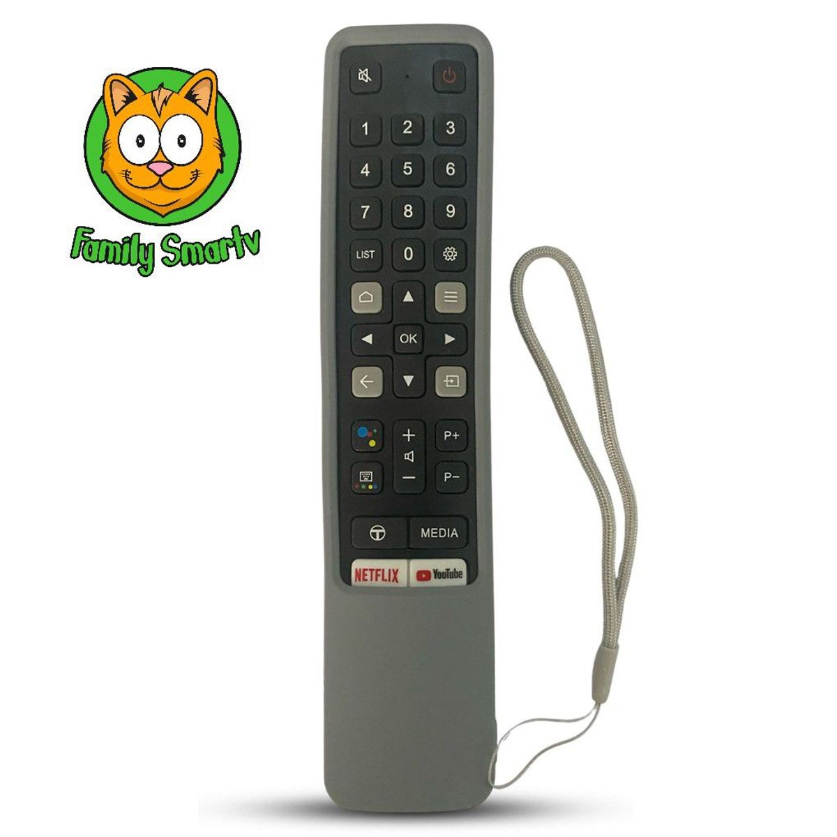 SIKAI - Funda Para Control Remoto Tcl ModeloRC901V Smart tv  Plomo