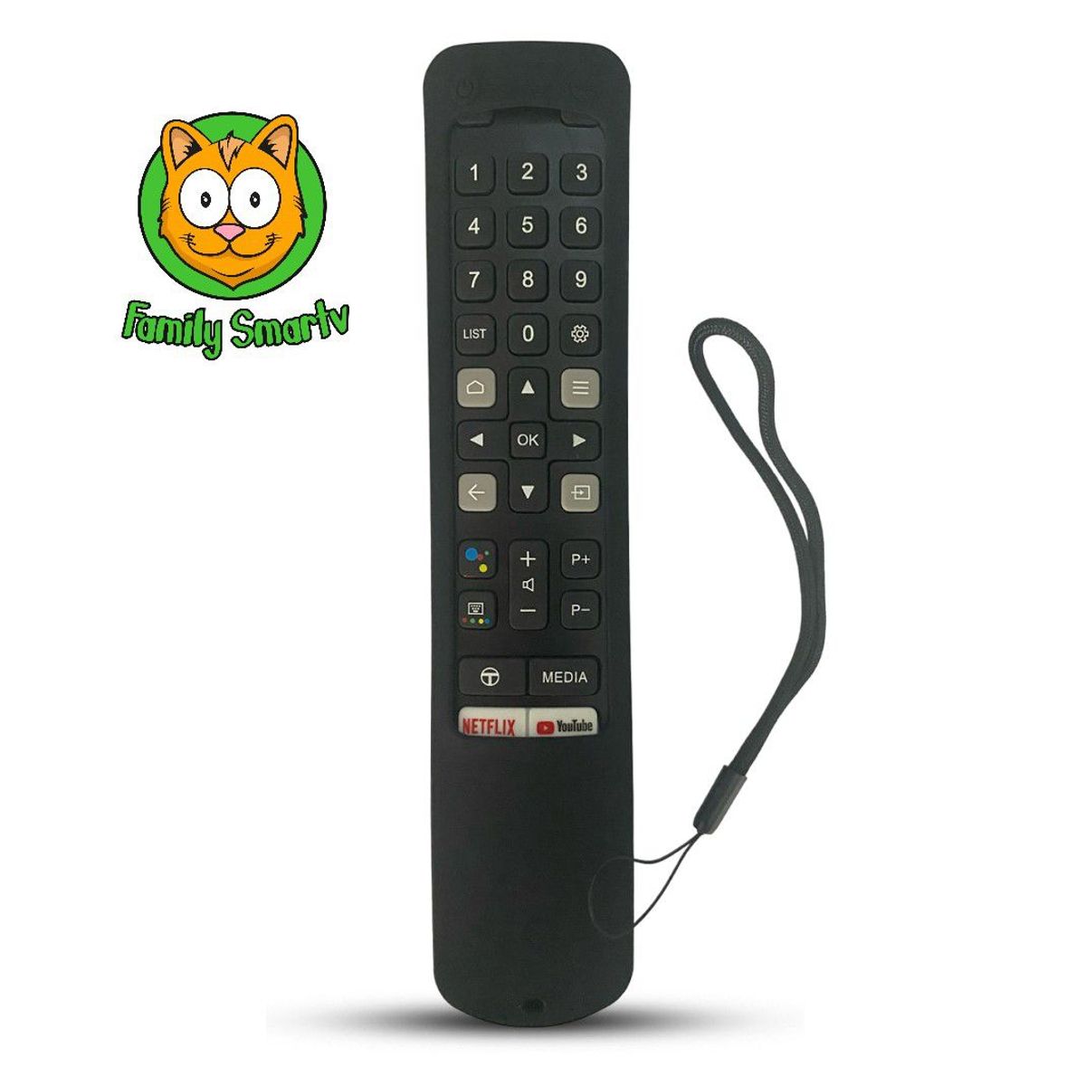 SIKAI - Funda Para Control Remoto Tcl ModeloRC901V Smart tv  Negro