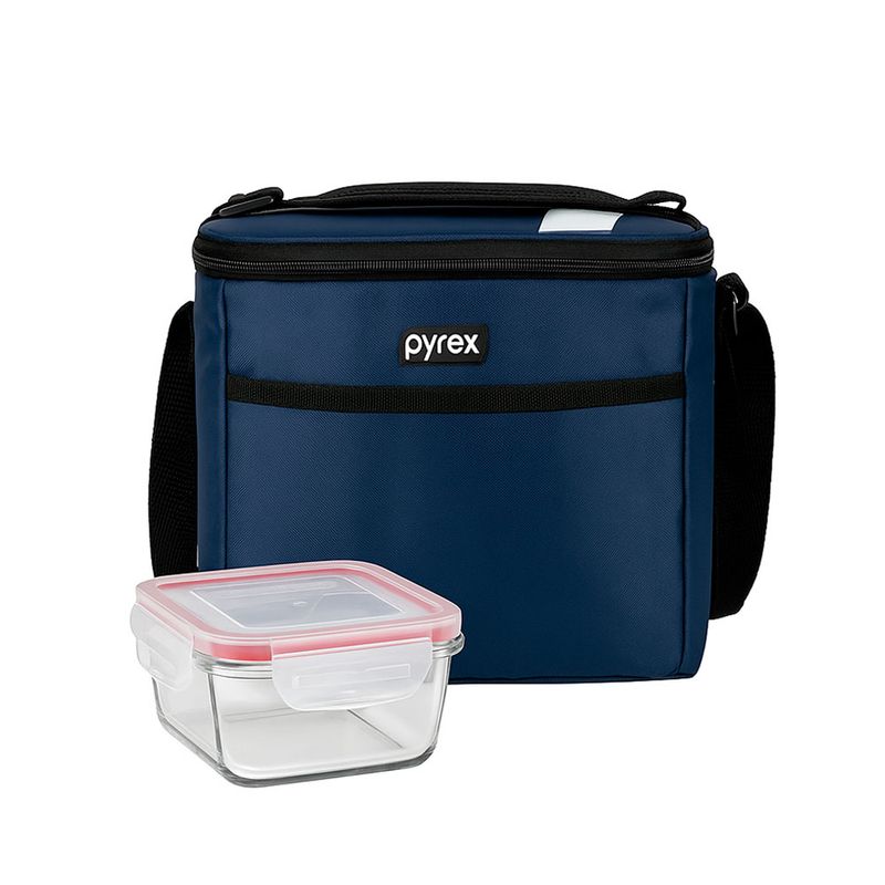 PYREX - Lonchera Pyrex Juvenil Tottem Azul +Taper 650ml-300482
