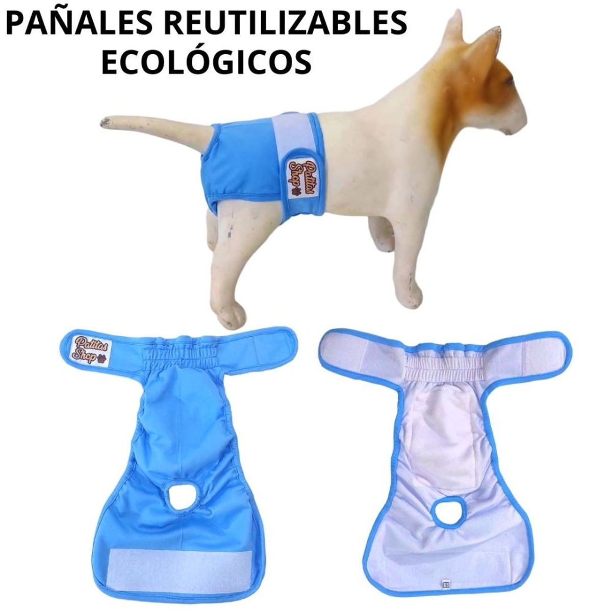 GENERICO - Pañal de Celo Reutilizable Ecológico Para Hembra S