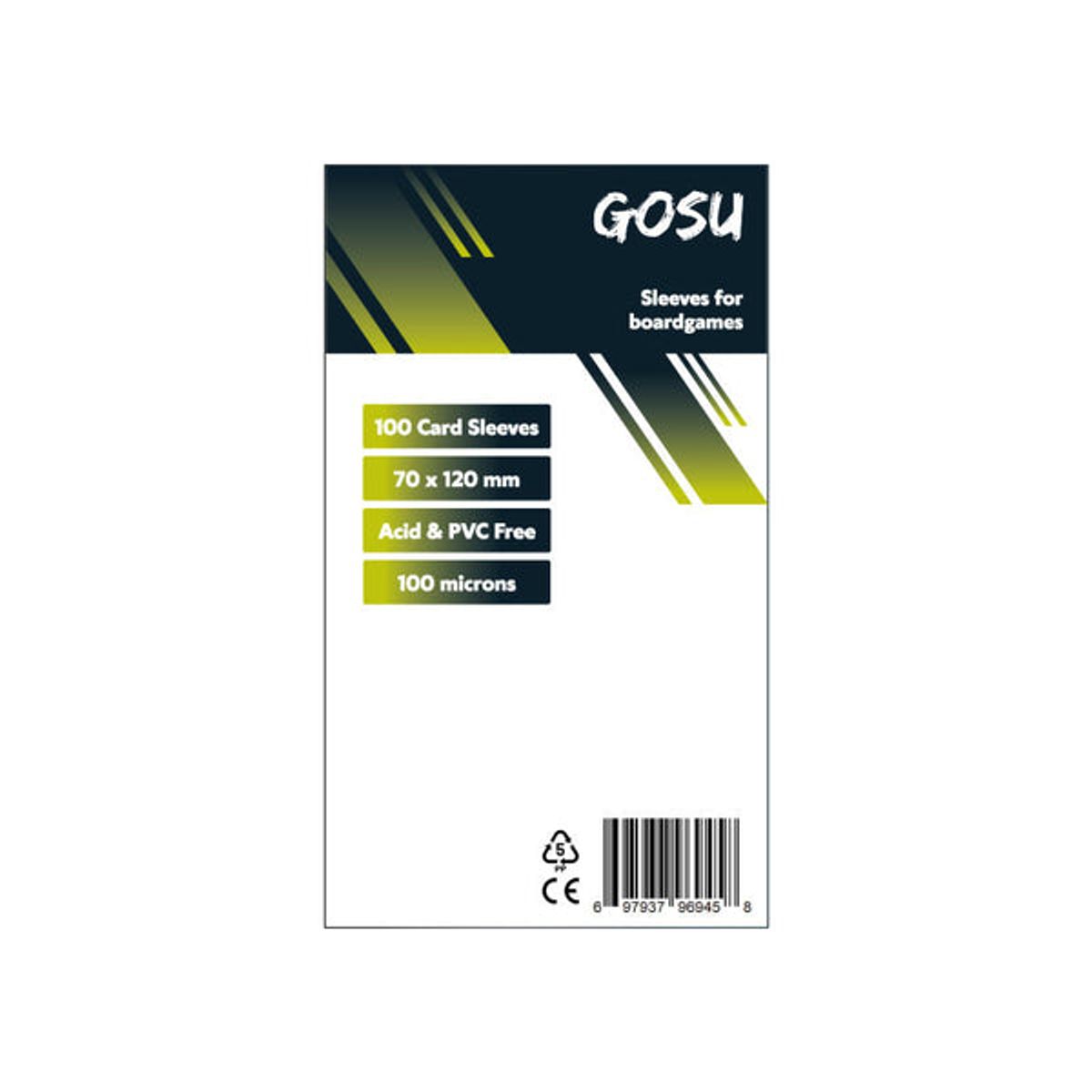 GOSU - FUNDAS PREMIUM 70 X 120 MM FOR BOARDGAMES 100 PCS GOSU