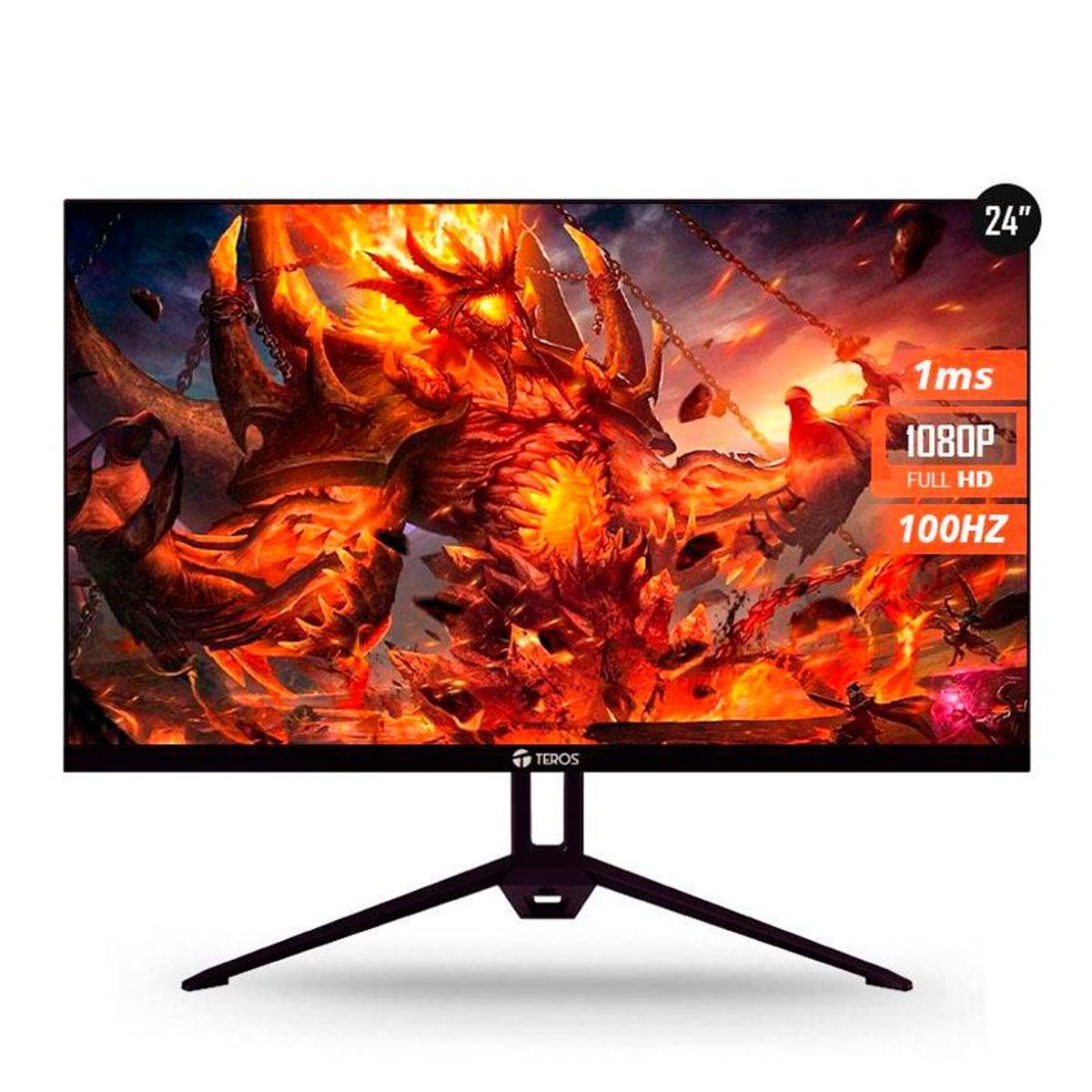 TEROS GAMING - Monitor Gamer Teros 24 Full HD IPS 100Hz Plano TE-2412s
