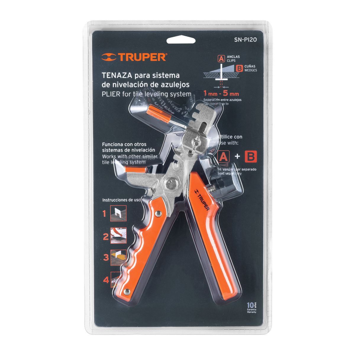 TRUPER - Alicate Pinza Niveladora de Mayólica, Truper 100516