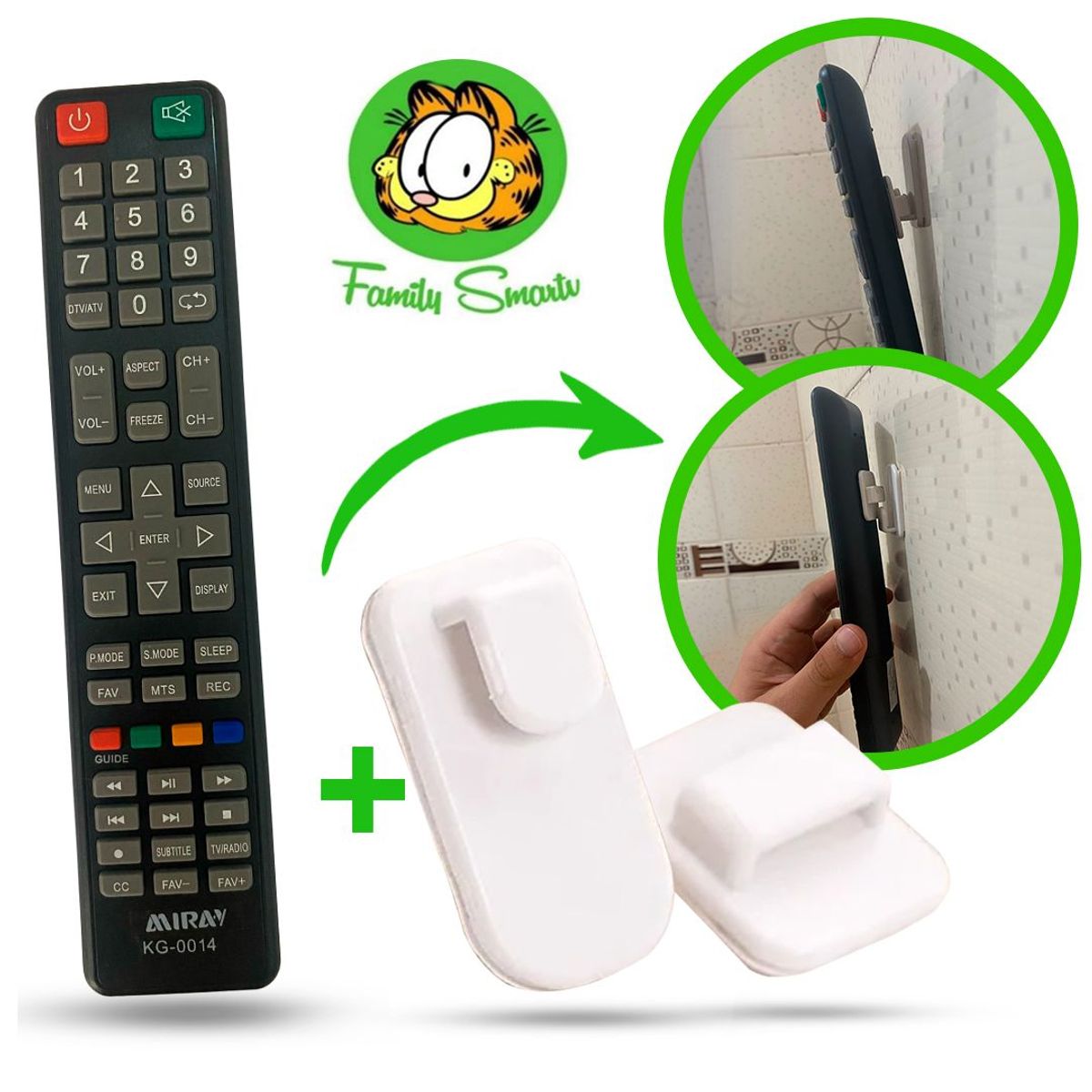 UNIVERSAL - Control Remoto Miray para Smart Tv + Soporte
