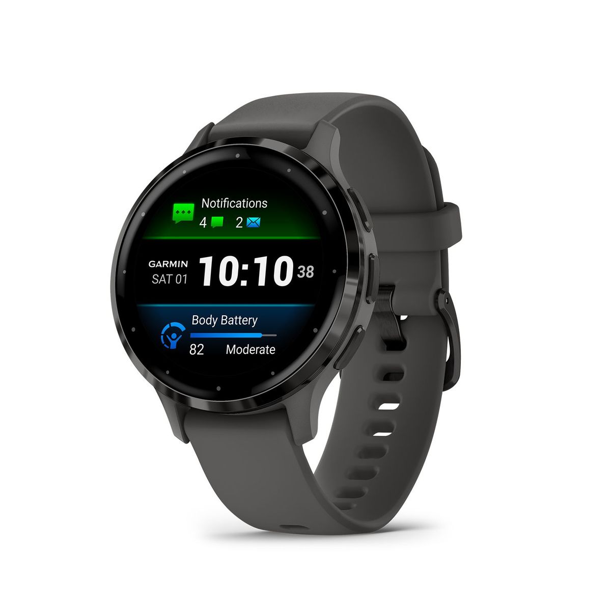 GARMIN - Smartwatch Garmin Venu 3s Gris Correa Sport Gris Running Deporte GPS Fitness
