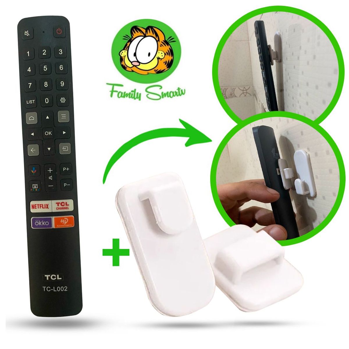 UNIVERSAL - Control Remoto Tcl Generico Smart Modelo FMR8 + Soporte
