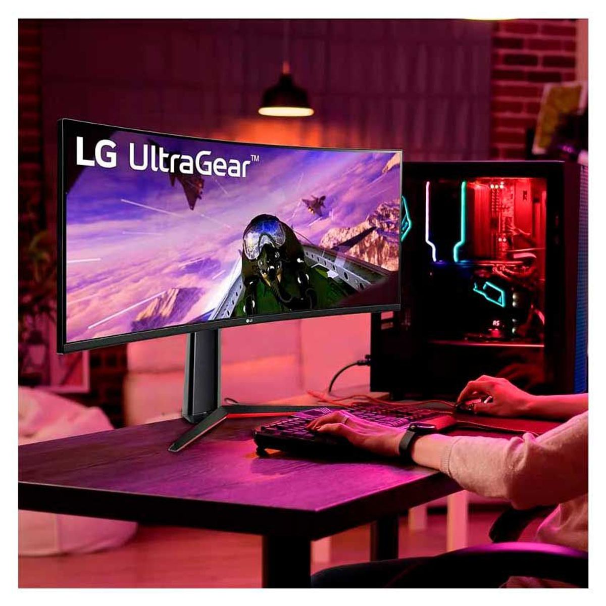 LG - Monitor Gamer LG UltraGear 34GP63A-B WQHD 5ms 160Hz Curvo HDR10