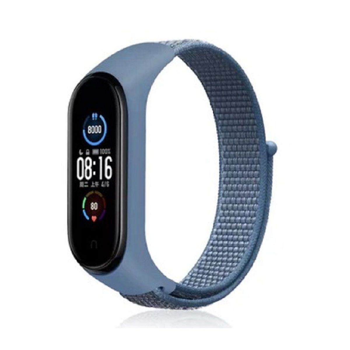 GENERICO - Correa de Nylon para Xiaomi mi band 4-5-6-7 - Azul